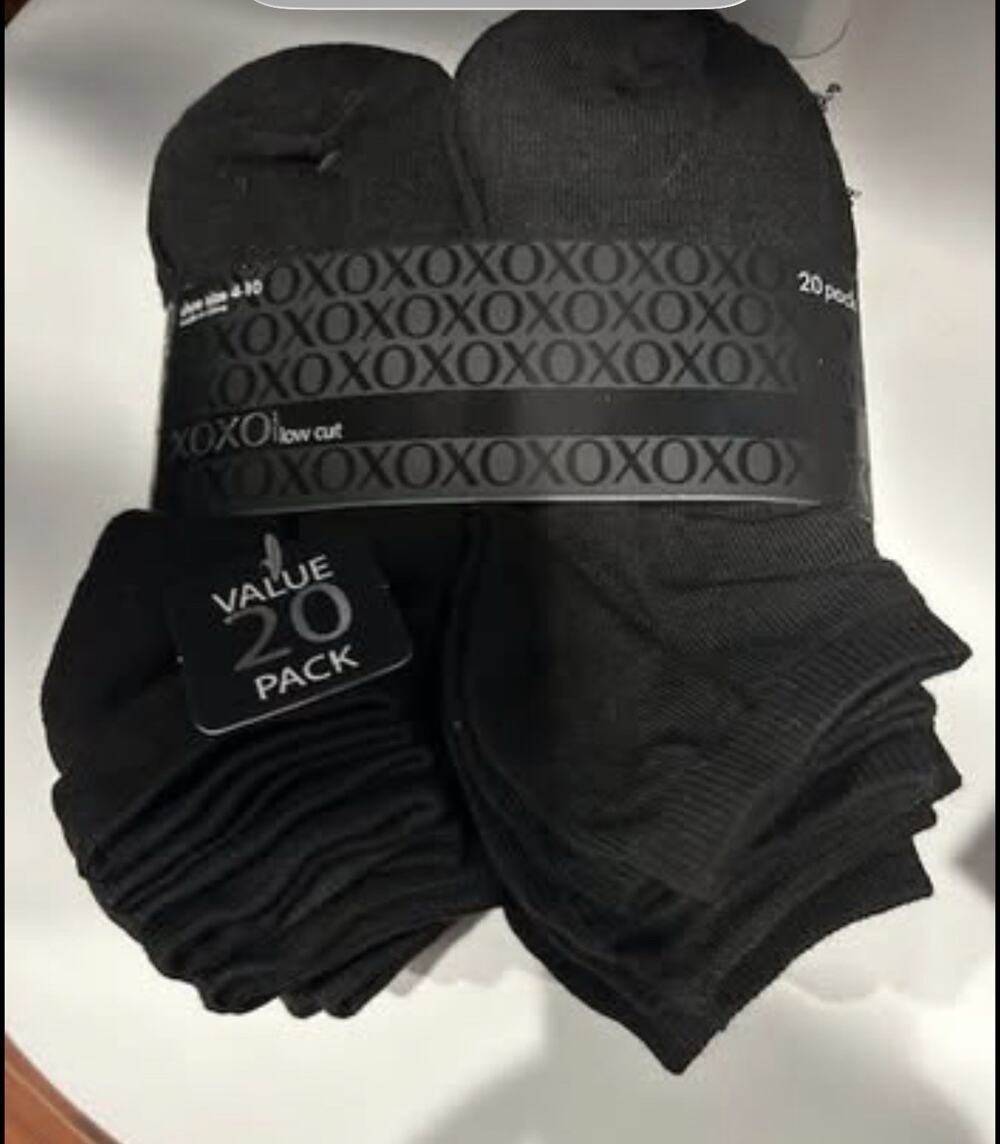 XO | 20 pk of Low-Cut Socks | Women’s Size 4-10 | Retail $30